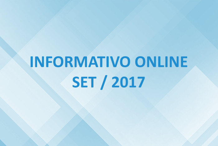 Informativo Online – Set / 2017