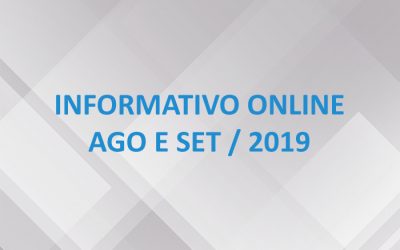 Informativo Online – Ago e Set / 19
