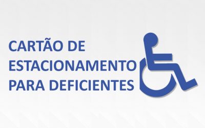 Cartão de estacionamento para pessoas com deficiência