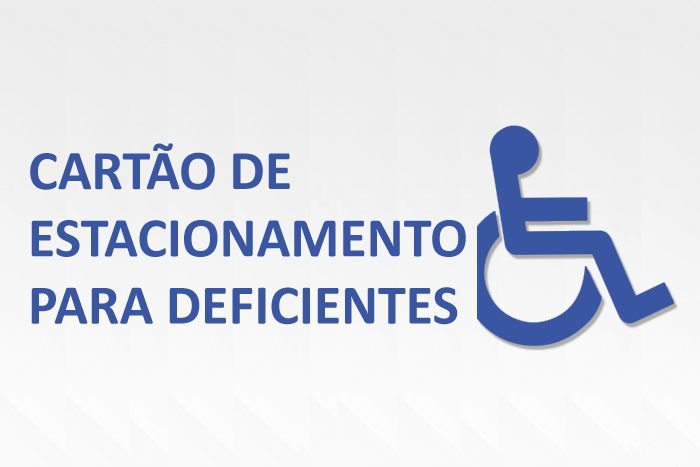 Cartão de estacionamento para pessoas com deficiência