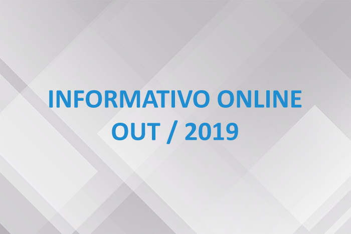Informativo Online – Out / 2019