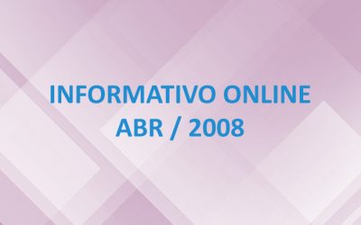 Informativo Online – Abr / 2008