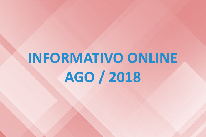 Informativo Online – Ago / 2018