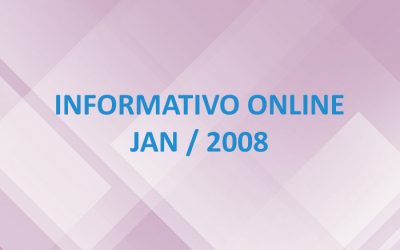 Informativo Online – Jan / 2008
