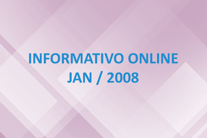 Informativo Online – Jan / 2008