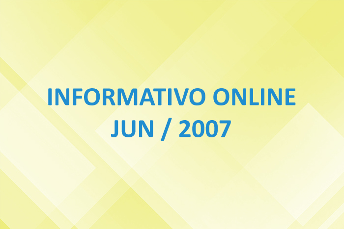 Informativo Online – Jun / 2007