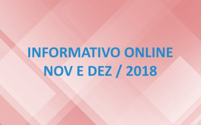Informativo Online – Nov e Dez / 19