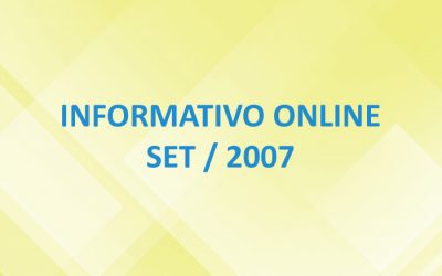 Informativo Online – Set / 2007