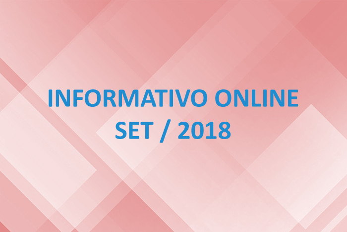 Informativo Online – Set / 2018