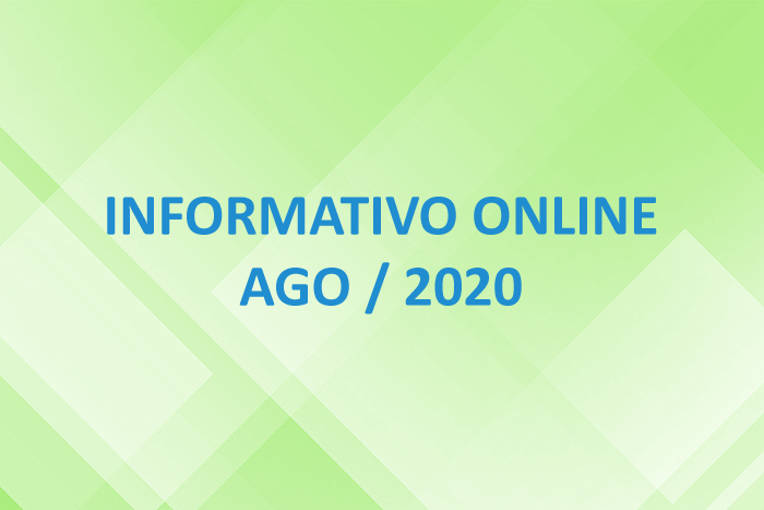 Informativo Online – Ago / 2020