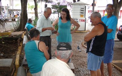 Juliana Damus pede recanto de lazer para idosos na Praça do Carmo
