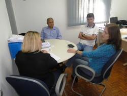 Juliana Damus participa de reunião para preparar campanha de trânsito