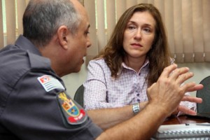 Juliana Damus e comandantes da PM ajustam comemoração do Dia do Idoso