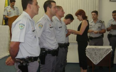 Solenidade de entrega de láureas na Polícia Militar Rodoviária