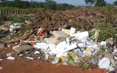 Implantação de bolsões de entulhos